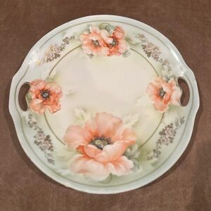 Prov Saxe ES Germany Notched Cake Plate